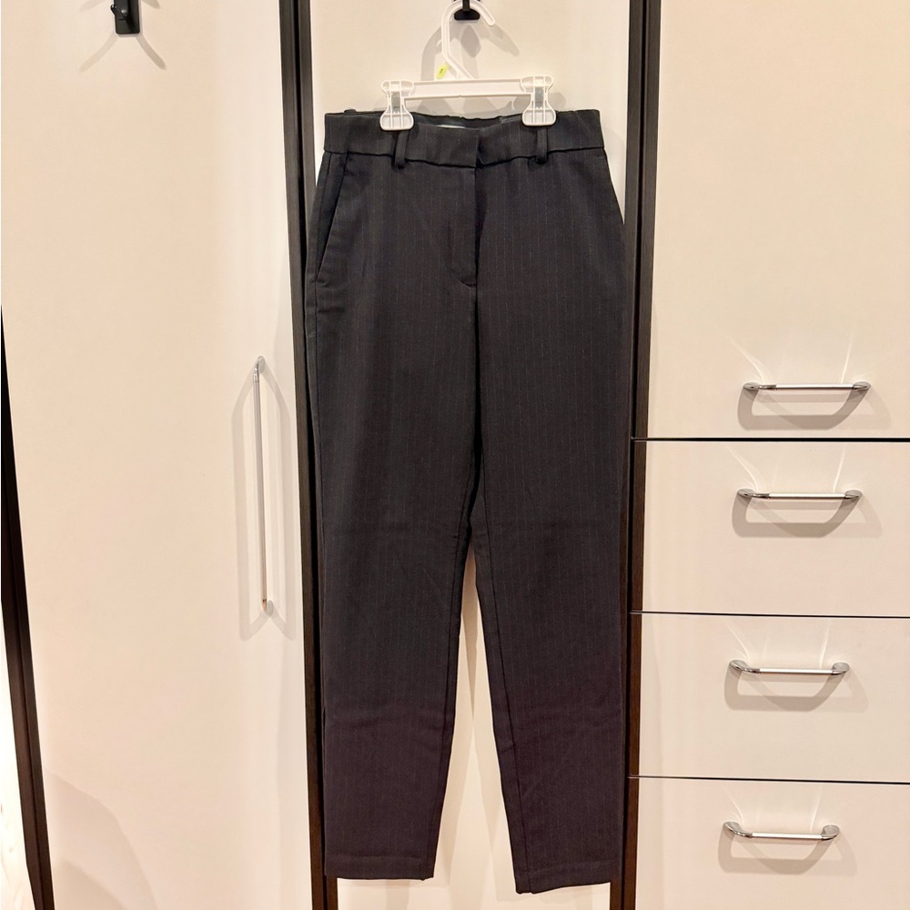 H&M Dark Gray Pinstripe Women's Trousers